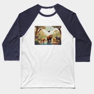 Wild Animals Baseball T-Shirt